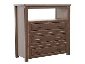 Комод 3 ящика и ниша с фасадами №5 (бук)