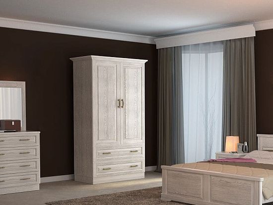 Шкаф №3 (ясень), 2 створки 1 (фото)